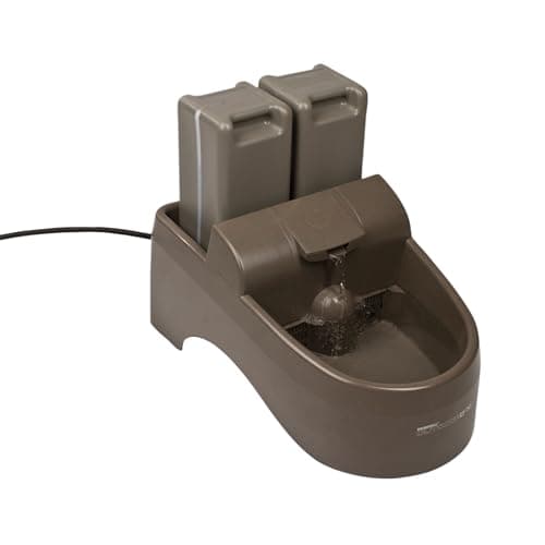 PetSafe Drinkwell Outdoor Dog Water Fountain - 2 Reservoirs - Encourages Hydration - 450 Ounces - Taupe