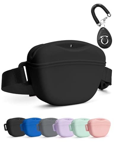 heouvo Dog Treat Pouch with Training Clicker (Magnetic)
