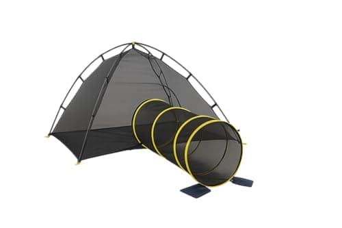 Outback Jack Outdoor Cat Enclosure for Indoor Cats — Portable Cat Tent, Tunnel, and Playhouse (Kitty Compound)