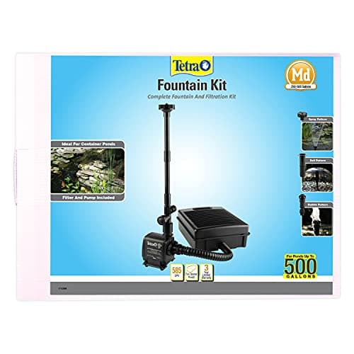 TetraPond Filtration Fountain Kit (FK5), Includes 3 Fountain Attachments