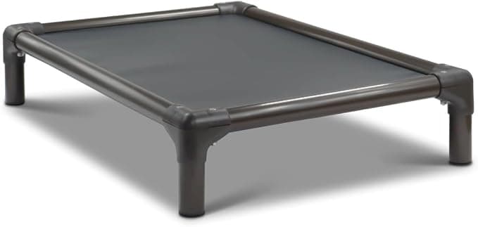 Kuranda Chewproof Elevated Dog Bed, Walnut PVC, 30 x 20 in, Cordura Nylon, Smoke
