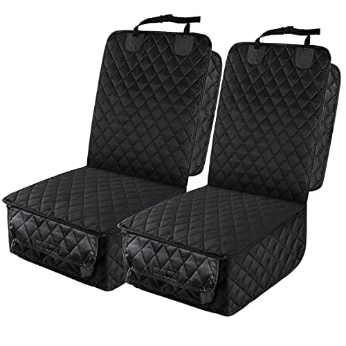 PETICON Waterproof Front Seat Car Cover 2-Pack with Side Flaps