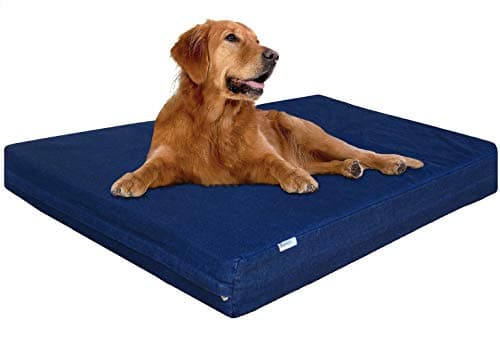 Dogbed4less Extra Large Gel-Infused Memory Foam Dog Bed