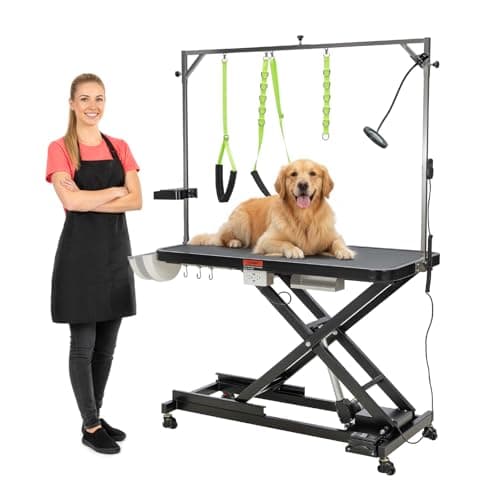 TOPIOM 50-Inch Professional Electric Dog Grooming Table