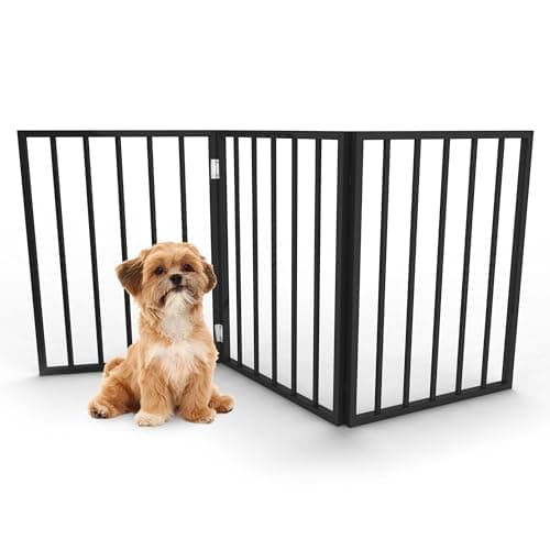 PETMAKER 3-Panel Freestanding Wood Pet Gate, 54 x 24 inch