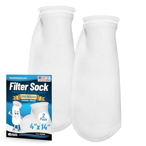 Aquatic Experts Felt Filter Socks (4" Ring, 200 Micron, 2-pack)