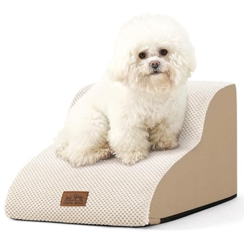 COZY KISS Dog Stair for Small Dog 11.8" H, 2 Step Pet Ramp for Chair