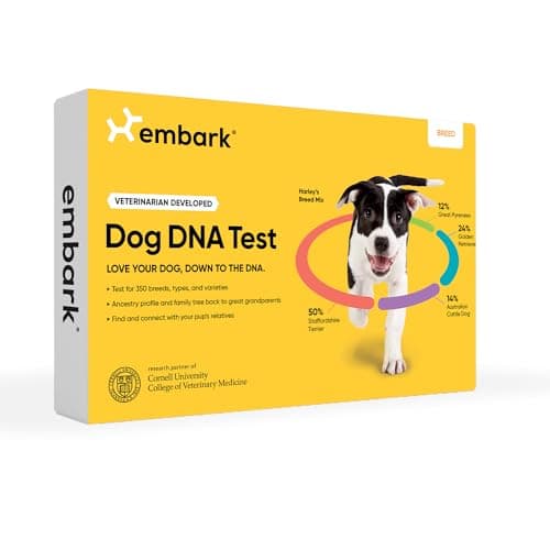 Embark Breed Identification Kit - 99% Breed Ancestry Accuracy for Mixed Breed Dogs - Plus Relative Finder & Family Tree