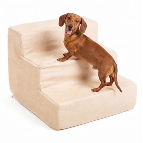 3-Step Pet Stairs — Nonslip Foam Dog and Cat Steps