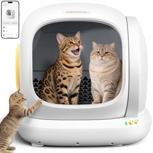 Meowant 75L Extra-Large Open Self-Cleaning Litter Box