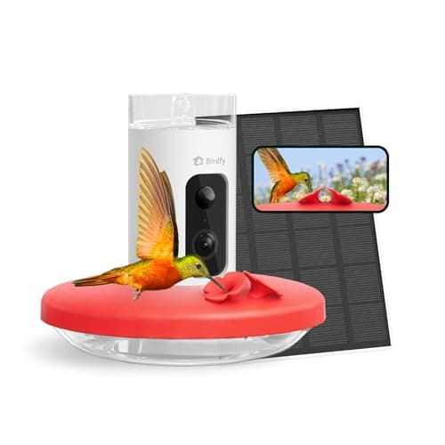 Birdfy Hummingbird Feeder with Camera and Solar Panel
