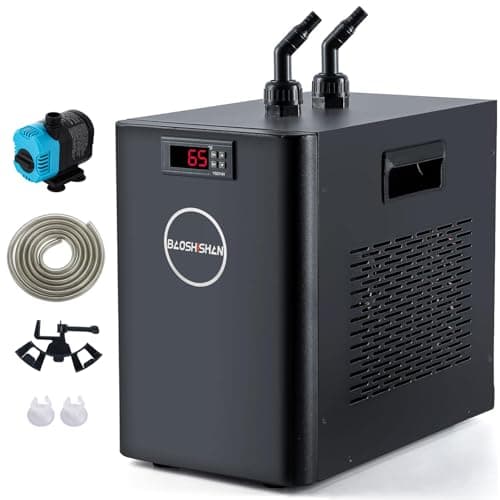 BAOSHISHAN 1/10 HP Aquarium Chiller (42 Gallon, 160L)