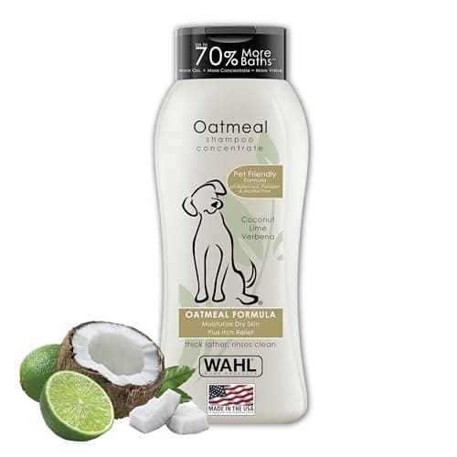 Wahl USA Dry Skin & Itch Relief Pet Shampoo for Dogs (Oatmeal)