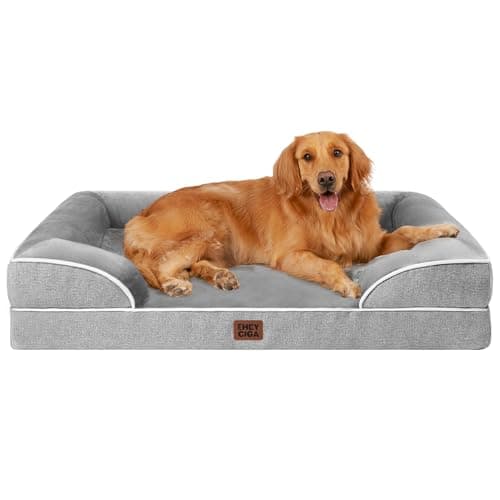 EHEYCIGA Orthopedic Memory Foam Dog Bed with Sides (44 x 32 in, XL)