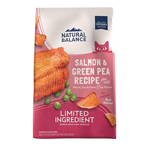 Natural Balance Limited Ingredient Adult Grain-Free Dry Cat Food, Salmon & Green Pea Recipe