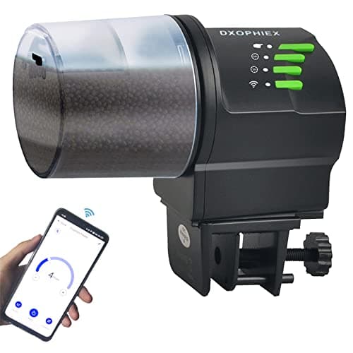 DXOPHIEX WiFi Automatic Fish Feeder with App Scheduling and Adjustable Portions