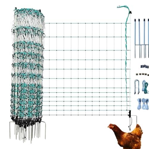 RentACoop Electric Poultry Netting Fence, 48 in H x 168 ft L