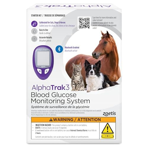 AlphaTrak 3, 8-Piece Pet Blood Glucose Monitoring Kit