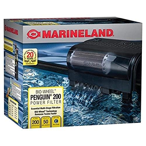 MarineLand Penguin 200 GPH Bio-Wheel Hang-On-Back Aquarium Filter (up to 40 gal)