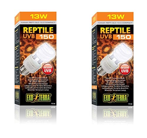 Exo Terra UVB150 Desert Reptile Terrarium Lamp 13W (2-pack)