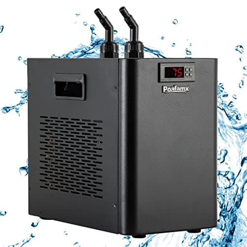 Poafamx 1/10 HP Aquarium Chiller (42 Gal, Ultra-Quiet Compressor)