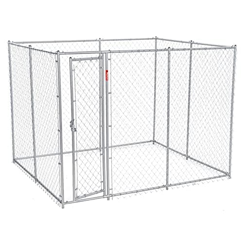 Lucky Dog 10' x 10' x 6' Heavy Duty Welded Galvanized Steel Chain Link Kennel