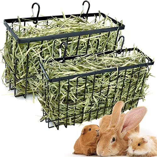RAYFARMO Rabbit Hay Feeder (2-Pack)