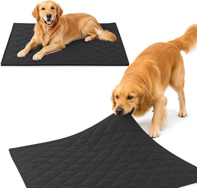 HOMBYS 1300GSM Heavy-Duty Chew Proof Dog Crate Mat for Large Dogs, 41 x 28 in