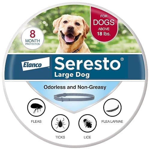 Seresto Flea & Tick Collar for Large Dogs (Over 18 lbs.), 8-Month Protection