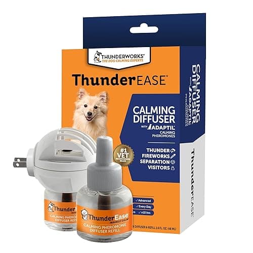 ThunderEase Dog Calming Pheromone Diffuser Kit (Powered by ADAPTIL, 60-Day Supply)