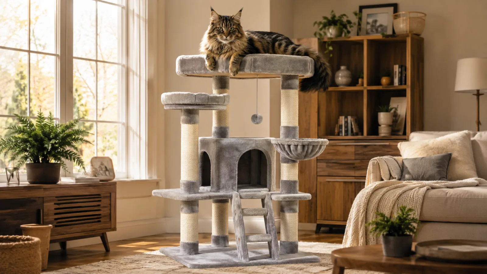Best Cat Trees for Large Cats and Multi-Cat Homes (2026)