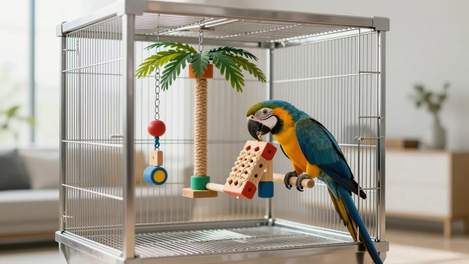 Best Large Parrot Toys & Foraging Enrichment 2026: Bird-Safe Chew and Foraging Toys for Macaws, Cockatoos & African Greys