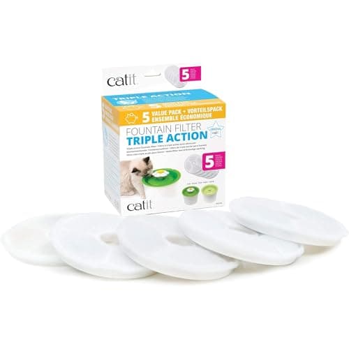 Catit Triple Action Replacement Filters (5-Pack) for Catit Drinking Fountains