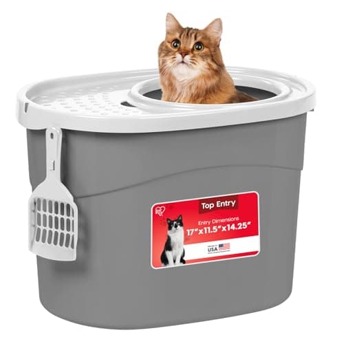IRIS USA Top Entry Cat Litter Box