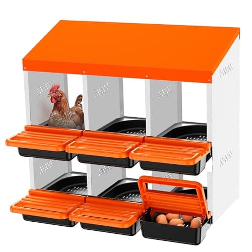 Tiflev Metal Roll Away Chicken Nesting Box