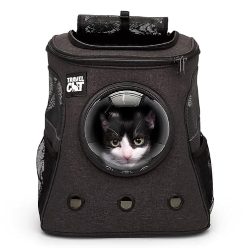 Fat Cat Backpack Carrier with Space Capsule Bubble, Up to 25 lbs