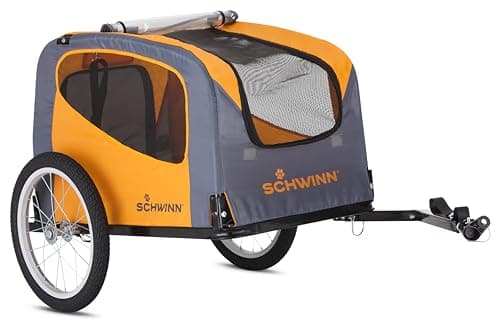 Schwinn Rascal Bike Pet Trailer, For Small and Large Dogs, Lightweight, Up to 50 lbs