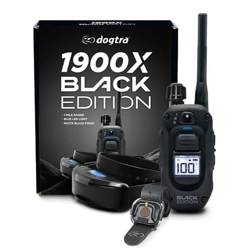 Dogtra 1900X Black Edition E-Collar, 1 Mile Range