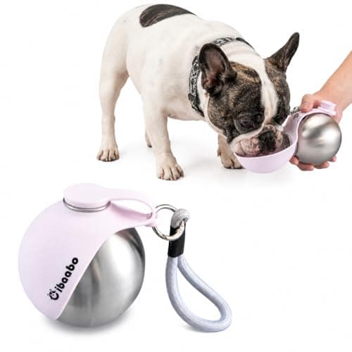 Cibaabo 2-in-1 Portable Dog Water Bottle with Bowl (10 oz)