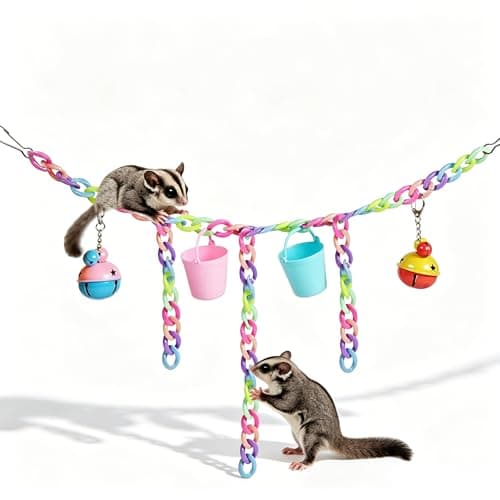JARJARPLG Sugar Glider Climbing and Foraging Toy Set