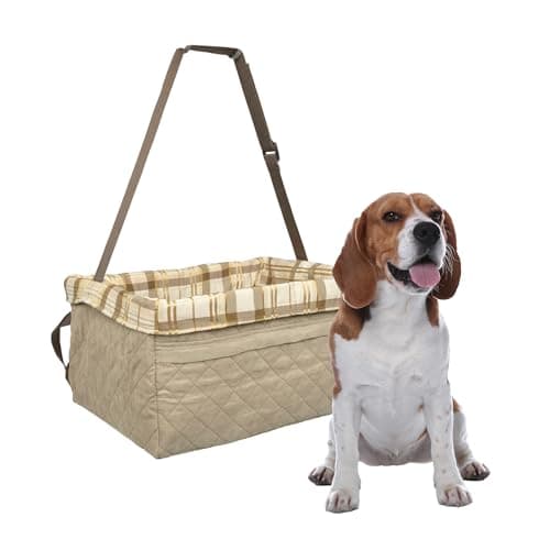 PetSafe Happy Ride Quilted Dog Booster Seat, Up to 25 lb