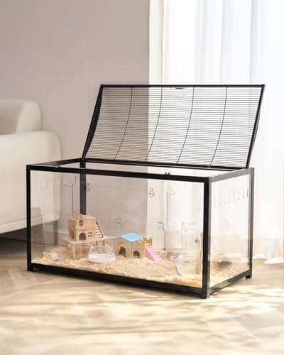 VEVOR Hamster Cage 360 Viewing Transparent Habitat