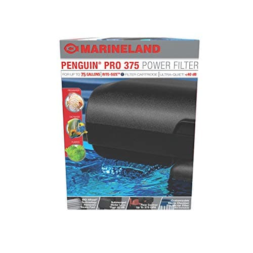 Marineland Bio-Wheel Penguin 375 GPH Power Aquarium Filter for Aquariums Up to 75 Gallons