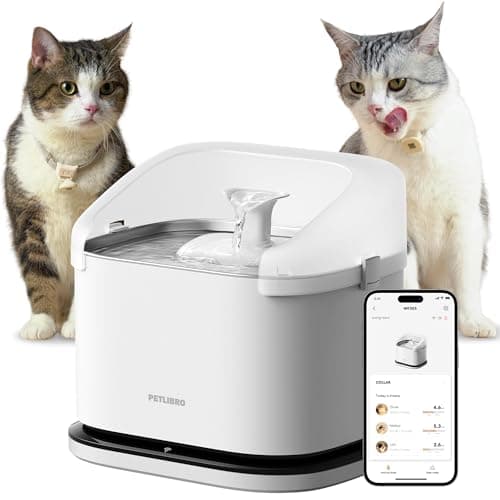 PETLIBRO Dockstream RFID Smart Cat Water Fountain (101 oz / 3 L, tracks up to 5 pets)