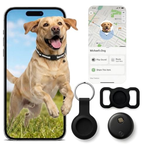 GPS Dog Tracker, No Monthly Fee, IP68 Waterproof, 365-Day Battery
