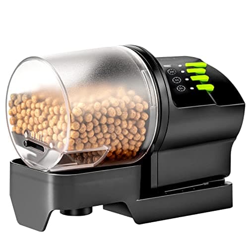 DXOPHIEX Automatic Fish Feeder, Battery and USB Dual Power