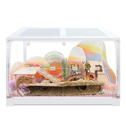 Niteangel Stacker Series Hamster Cage (Large Glass Enclosure)