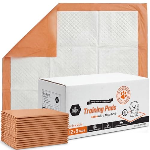 MED PRIDE Dog Training Pads with Attractant (5-Count Travel Pack)