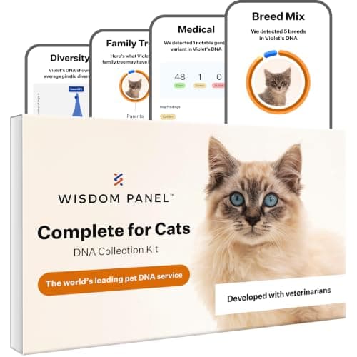 Wisdom Panel Complete for Cat DNA Test Kit, 45 Health Conditions, 1 Pack