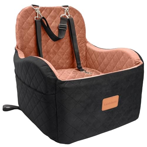 Lealchum Dog Booster Car Seat for Small and Medium Dogs, up to 35 lb, Firm-Sided Frame